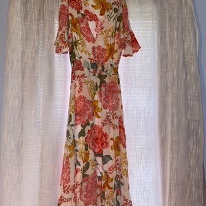 Abel the label floral dress XS
